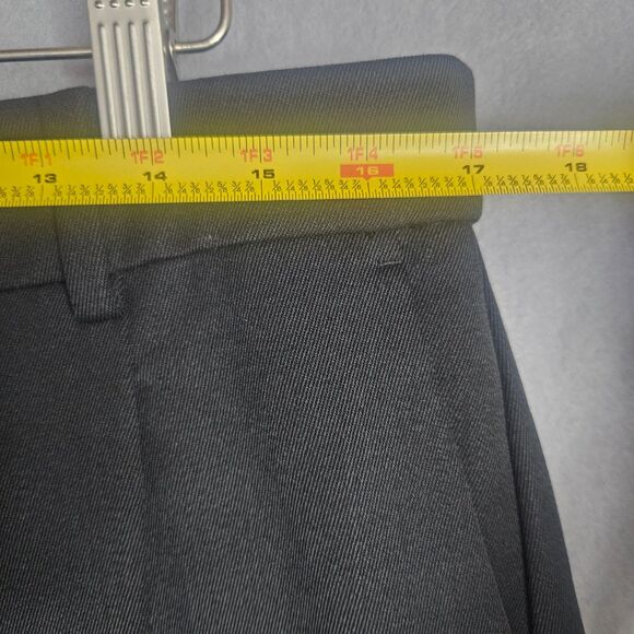 NEW J.Crew Essential Straight Wool Blnd Dress Pants Black Sz 14 Pleated Trousers - Picture 11 of 12